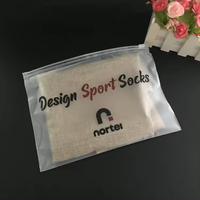 Sacs en plastique givrés personnalisés avec fermeture éclair, pochettes d'emballage jetables de haute qualité avec curseur pour vêtements et articles vestimentaires