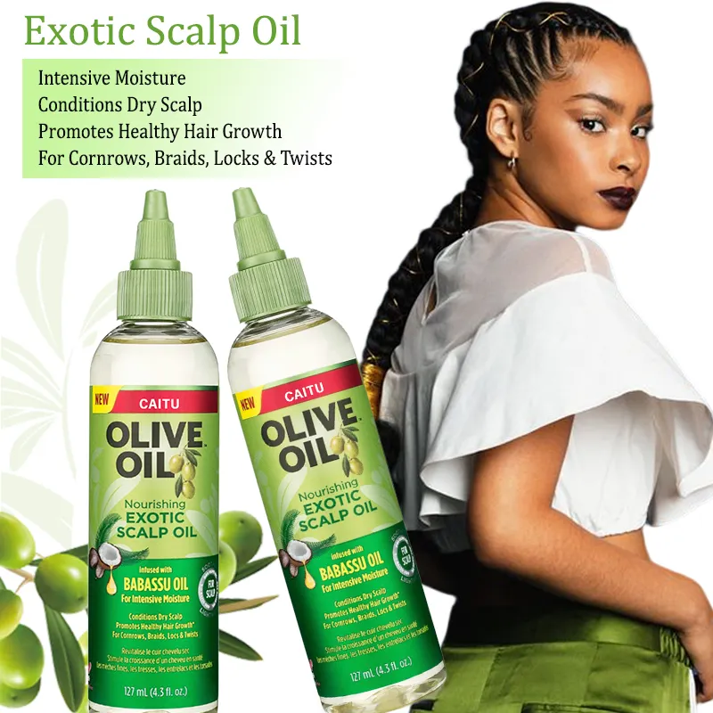 Venta al por mayor de productos de cuidado del cabello de etiqueta privada aceite de oliva aceite de cuero cabelludo aceite de fortalecimiento del cabello para el crecimiento del cabello