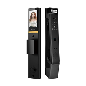Aluminium 5 Way Wifi Tuya 3d Face Recogfnition Automatische Smart Lock Met Camera En Intercom - Product Image 1