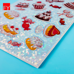 Feuille adhésive en papier holographique transparente, imprimable jet d'encre A4, autocollante, vinyle holographique laser, autocollant imperméable - Product Image 6