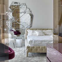 Fournisseur de meubles de luxe canapé moderne en velours et daim violet sectionnel salon canapé italien