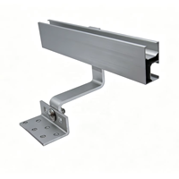 Support de montage PV réglable en acier non standard, avec revêtement en poudre, pour systèmes de panneaux solaires sur toits en tuiles