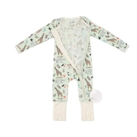 Combinaison de nuit avec fermeture éclair barboteuse babi bio bambin barboteuse combinaison bébé fermeture éclair sleepsuit bambou bébé vêtements bambou infantile onesie
