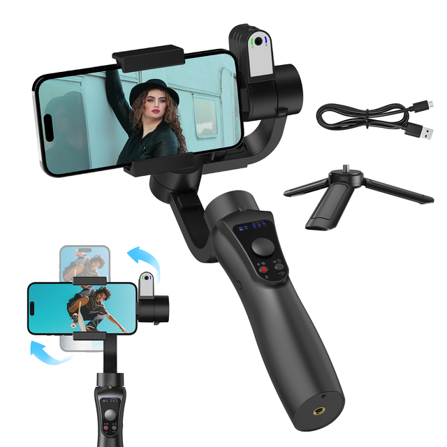 Wholesale S5pro 3- Anti Shake Video Record Mobile Gimbal Stabilizer for Phone for 5.5 360 Degree Ai Auto Face Tracking