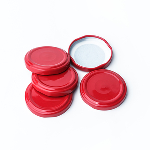 Coperchi a vite in banda stagnata da 43mm, 48mm, 53mm con bottone di sicurezza, ermetici e a prova di perdite per barattoli di burro di arachidi - Outlet di fabbrica - Product Image 3