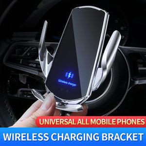 Support de téléphone portable sans fil 15W pour voiture, universel, spécial, avec support de navigation pour grille d'aération - Product Image 5