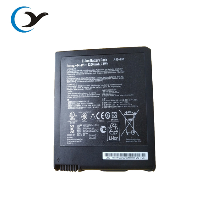 14.4V 74Wh A42-G55 Battery Replacement Laptop for Asus G55 G55V G55VW 0B110-00080000