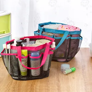 厂家OEM PVC网状化妆包批发整理机收纳马桶袋携带网状化妆包