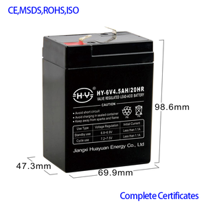 מפעל סין באיכות גבוהה 6v4.5ah נטענת חומצה אטומה 6v עבור מכונית ילדים - Product Image 2