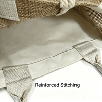 Sacs en toile de jute personnalisés pour femmes avec logo, résistants à l'eau, écologiques, sacs à main pour mariage