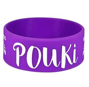 Kaufen Sie benutzer definierte Silikon-Armbänder mit geprägtem Qr-Code-Logo - Product Image 4