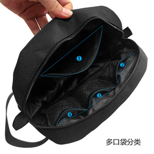 Toiletry Bag Rectangle Water Resistant Polyester Travel Organizer For Men Women Tourism Fitness Sports Swimming - Product Image 5