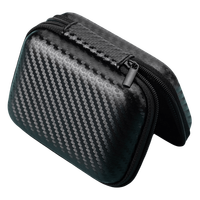 Kotak penyimpanan Hard Shell EVA hitam kustom untuk kabel Data Digital Hard disk Bank daya tahan air tas tahan guncangan untuk berkemah