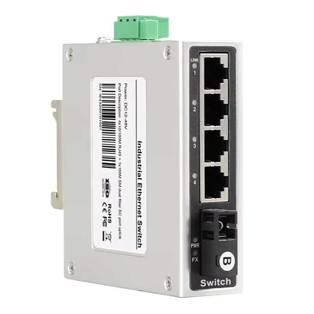Factory Hot Selling 5-port 10/100M Industrial Ethernet Switch for Intelligent Transportation ONV-IPS1004F