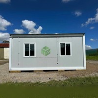 Maison conteneur en acier mobile de luxe de 40 pieds, détachable, pour une vie de villa, avec un design contemporain et une chambre préfabriquée