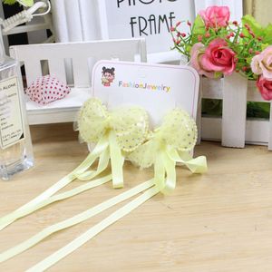 Pinzas para el cabello con lazo doble para niñas, de tela, para uso diario, mezcla de colores aleatorios. - Product Image 2