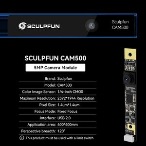 Cámara <span class=keywords><strong>SCULPFUN</strong></span> CAM500 Lightburn para Máquina de Grabado Láser de 5-40W, Posicionamiento Preciso con Lapso de Tiempo para S1/S9 <span class=keywords><strong>Pro</strong></span>/<span class=keywords><strong>S10</strong></span>/S30 <span class=keywords><strong>Pro</strong></span> - Product Image 3