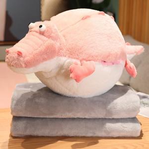 Haute Qualité Super Adorable Dessin Animé Chubby crocodile En Peluche Jouet Mignon <span class=keywords><strong>Rivière</strong></span> Dauphin En Peluche Poupée avec PP Coton pour Enfants - Product Image 4