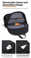 Sac à dos unisexe en polyester Oxford, couleur unie, grande capacité, durable, bretelles incurvées, sac pour ordinateur portable 15,6 pouces, vente chaude