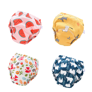 Celana dalam bayi 6 tingkat, dapat dicuci 100% katun bayi balita mengubah popok kain celana dalam toilet dicetak - Product Image 4