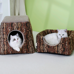 Cama para gatos ecológica personalizada de fábrica PV <span class=keywords><strong>Velour</strong></span> sofá de alta calidad cama lavable para gatos cama para mascotas para gatos y perros descanso y sueño - Product Image 4