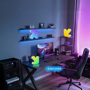 Arrow Shaped ABS Modern Living Room Esports Gaming LED Ambient <b>Light</b> PC Sync RGB Remote <b>Control</b> Atmosphere Rhythm 1-Year - Product Image 4