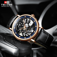Moulant — montre automatique pour homme, accessoire de mode masculine, Bracelet en acier inoxydable, noir