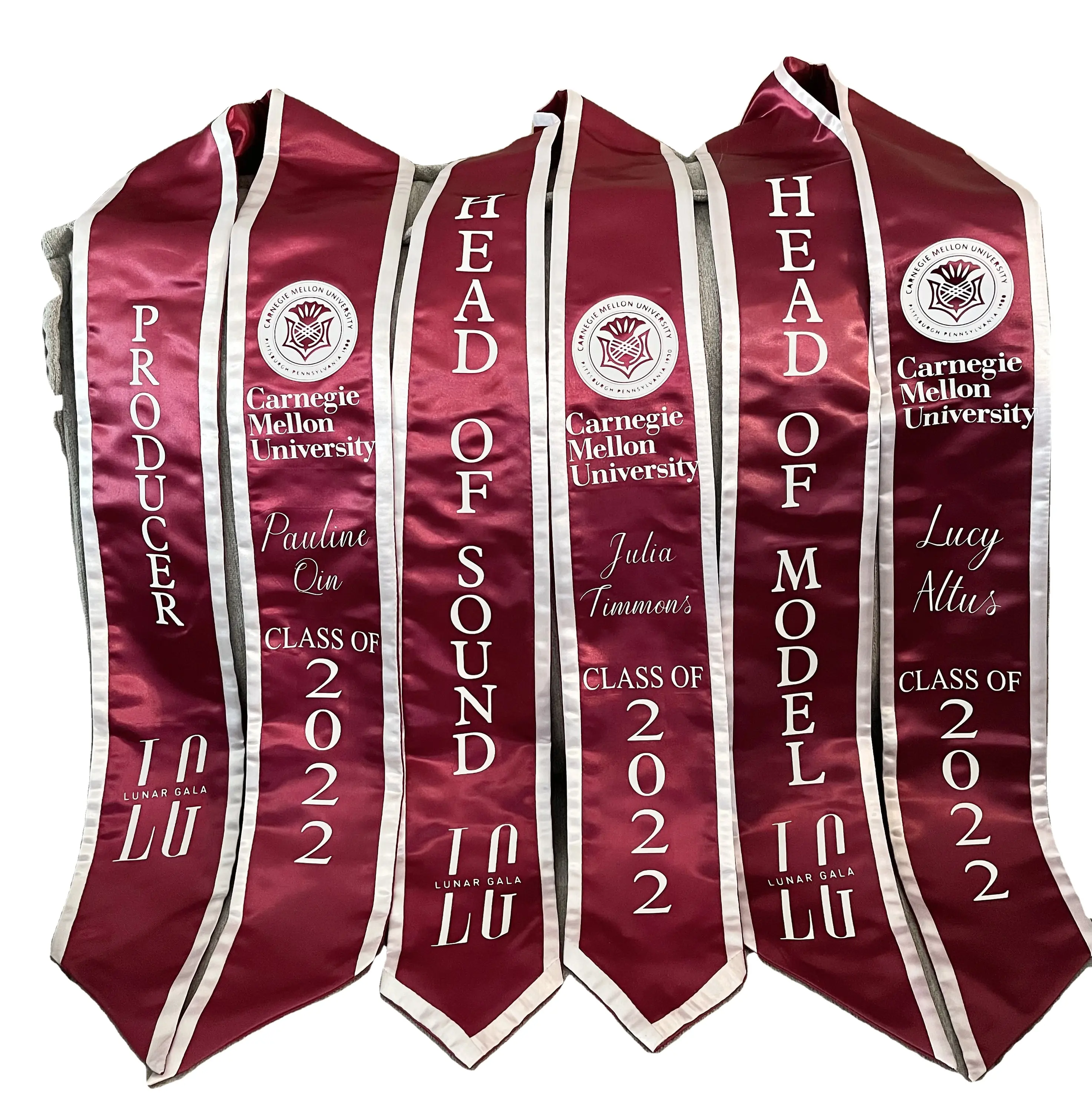 Custom Embroidery Graduation Stoles Custom Personalized Sash Custom Test Stole