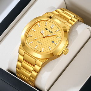 นาฬิกาควอตซ์ผู้ชายสุดหรู สลักโลโก้ได้ สายสแตนเลส หน้าปัดใหญ่ ดีไซน์ธุรกิจ กันน้ำ ราคาถูก ขายส่ง - Product Image 1