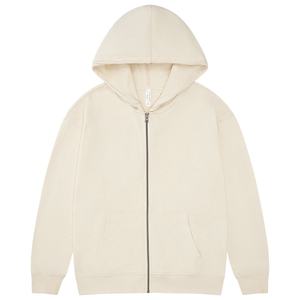 CUSTOM 330g Pure Cotton Terry Drop Shoulder Heart Pattern Sweatshirt Pullover Hoodie <b>Cardigan</b> Cross-border Loose Autumn ODM - Product Image 5