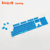 Capuchons de touches transparents ANSI 104 touches avec touche Enter ISO, ensemble complet pour clavier de jeu mécanique MX Switch