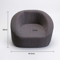 Premium Cord-Kindersessel Weicher Kleinkind-Sofa zum Lesen und Entspannen Abnehmbarer Waschbarer Bezug Mini Kinder-Sensorik-Stuhl