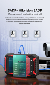 เครื่องทดสอบกล้องวงจรปิด NOYAFA NF-IPC725 8K IP Camera CCTV หน้าจอสัมผัส IPS ขนาด 5.5 นิ้ว ความละเอียด 1080P รองรับ Gigabit Ethernet 48V PoE WiFi ความแม่นยำสูง รับประกัน 1 ปี - Product Image 4