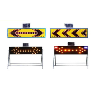 Panneau <span class=keywords><strong>de</strong></span> signalisation routière LED à induction, réfléchissant, pour travaux <span class=keywords><strong>de</strong></span> construction nocturnes, avec guide lumineux solaire en forme <span class=keywords><strong>de</strong></span> flèche, vente en gros d'usine - Product Image 1