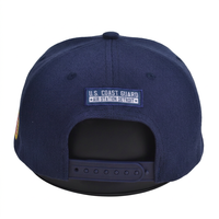 Casquette Snapback à 6 panneaux à visière plate avec broderie 3D et motif lettres pour la pêche et la plage