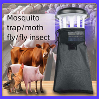 Lampe anti-moustiques et insectes à aspiration éolienne grande taille, personnalisable, avec lumière UV 365-395 nm pour attirer les insectes