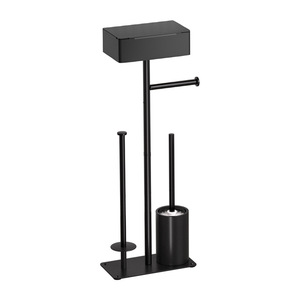 Portarotolo da Terra in Ferro da 60 cm, Design a Palo Singolo per Conservazione Sicura del <span class=keywords><strong>Rotolo</strong></span>, Organizzatore Durevole per il Bagno - Product Image 2