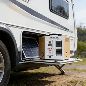 Générateur solaire portable 500W avec batterie DC 512Wh LiFePO4, onduleur à onde sinusoïdale modifiée 165W, pour le camping et la sauvegarde à domicile - Product Image 4
