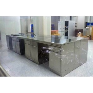 Mesa de Trabajo de Laboratorio de Acero Inoxidable JONSE304 con 3 Cajones, Diseño Industrial para Uso en Laboratorios Escolares - Product Image 2