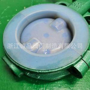 Vanne papillon manuelle à disque plat avec revêtement PTFE D71F46-16 pour huile et eau, en acier moulé, fonte ductile, acier inoxydable - Product Image 4