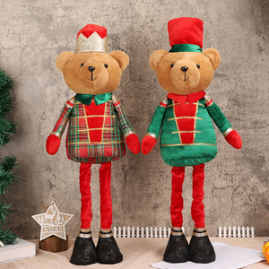 Ours en peluche <span class=keywords><strong>soldat</strong></span> <span class=keywords><strong>de</strong></span> Noël grande taille, ours extensible, décoration <span class=keywords><strong>de</strong></span> Noël pour la maison - Product Image 4