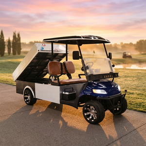 Voiturette de golf électrique personnalisée blanche avec sièges confortables et puissante pour les terrains de golf, les centres de villégiature et les visites touristiques – À vendre - Product Image 1
