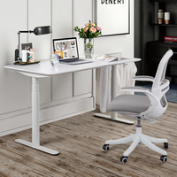 Bureau debout intelligent à moteur unique Design moderne avec cadre de bureau élévateur électrique à hauteur réglable en métal