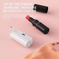 Batterie Externe Portable d'Urgence 5000mAh Mini avec Clip Arrière pour iPhone, Chargeur d'Alimentation d'Urgence Capsule 3300mAh