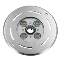 Lumière LED pour fontaine en forme d'anneau, submersible, étanche IP68, en acier inoxydable 316SS, DMX 12/24V RGBW, pour extérieur et aménagement paysager