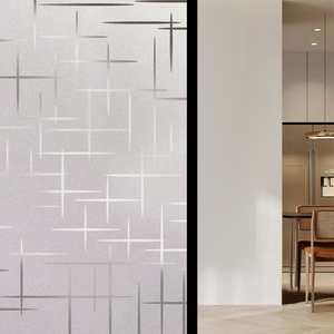 Film décoratif auto-adhésif en PVC dépoli blanc effet grain de sable, isolant thermique, moderne, pour bureau à domicile FANNA FANNA T-01 - Product Image 4