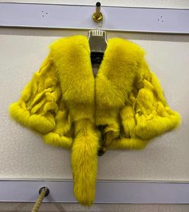 Vêtements d'hiver pour femmes Mode Manteau court en fourrure de renard épais et chaud - Product Image 6