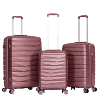 Valise de voyage légère et étanche à fermeture éclair, avec roulettes universelles silencieuses, en PP moderne, quatre pièces, tailles 20, 24, 28 pouces – Meilleures ventes