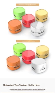 Aspirateur balai DOODA, petit aspirateur de bureau sans fil, boîte à poussière et embout plat, autonomie de 1 à 3 heures, nettoyage à sec <span class=keywords><strong>pour</strong></span> clavier de bureau - Product Image 3