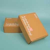 Boîte à perruques réutilisable en kraft avec logo personnalisable, matériaux recyclés, grande taille, emballage en carton ondulé doublé d'éponge pour vêtements et chaussettes